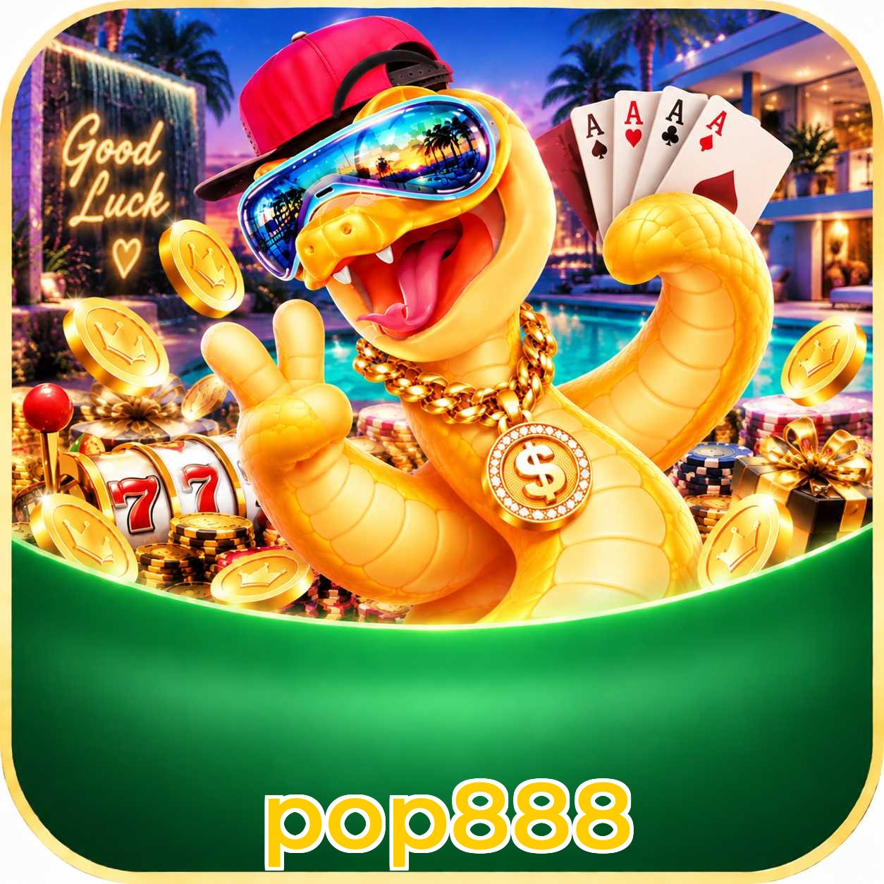 pop888 Logo