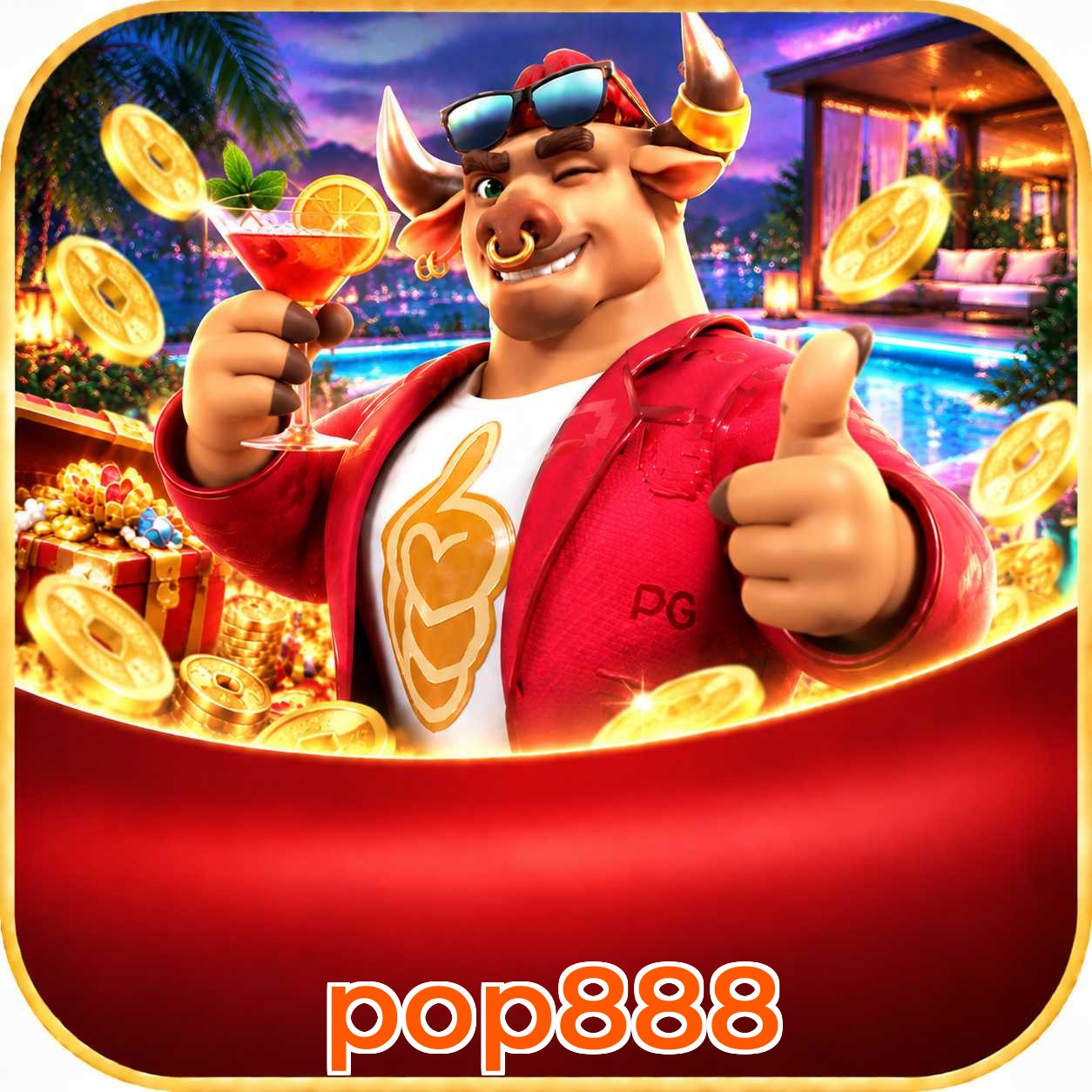 pop888 Logo