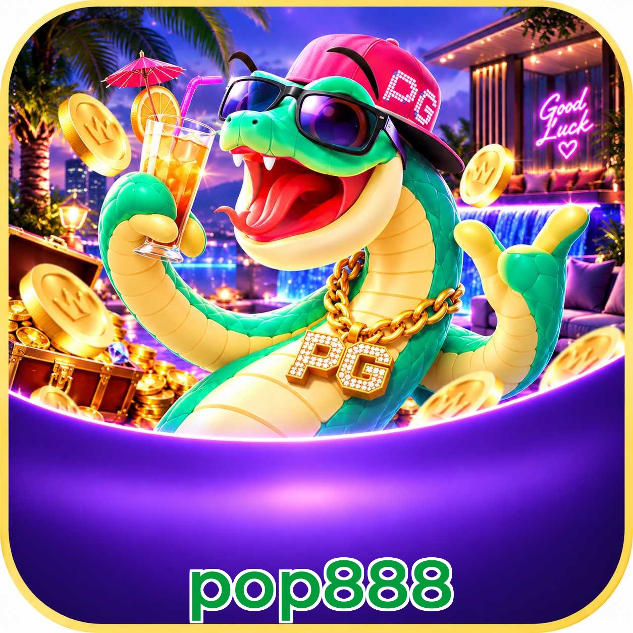 pop888 Logo