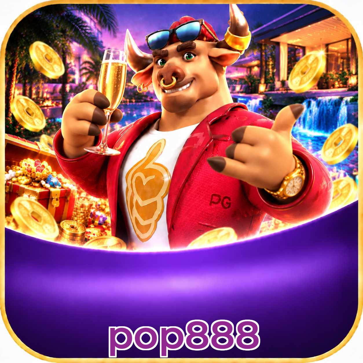 pop888 Logo